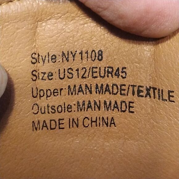 New York & Company Men's Casual Lace Up Leather Shoes Brown Size 12 NWT - Picture 12 of 12